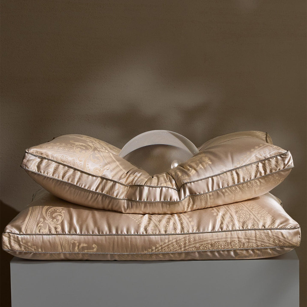 95% White Goose Down Dual-Core Jacquard pillow