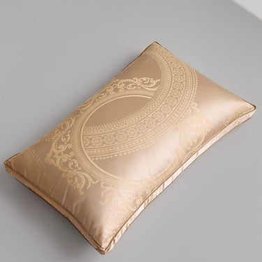 95% White Goose Down Dual-Core Jacquard Pillow (650 Fill Power) — Soft–Medium