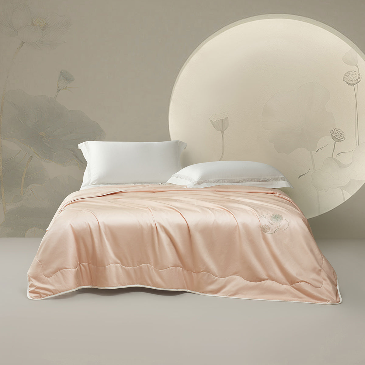 Traceable Embroidered Silk Filled Cotton Duvet — 3.5–14.0 TOG