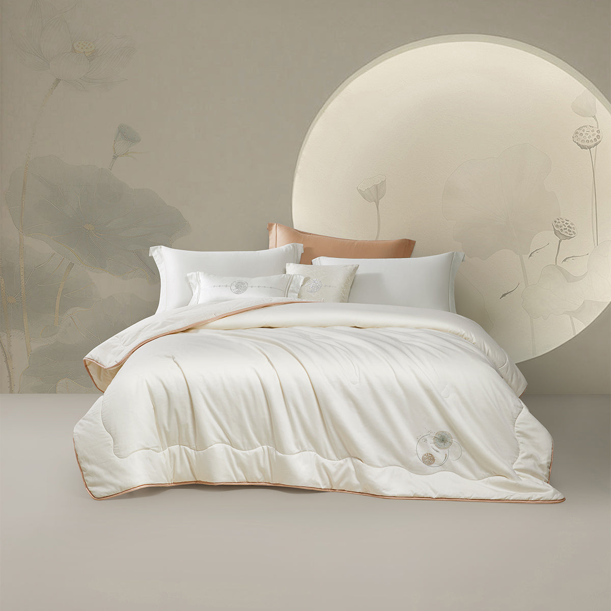 Traceable Silk-Filled Cotton Cover Embroidered duvet