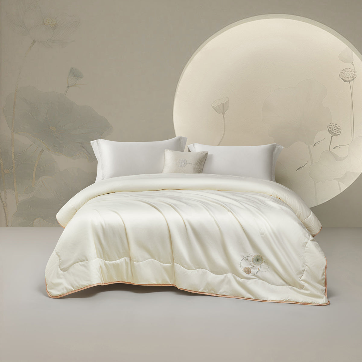 Traceable Silk-Filled Cotton Cover Embroidered duvet