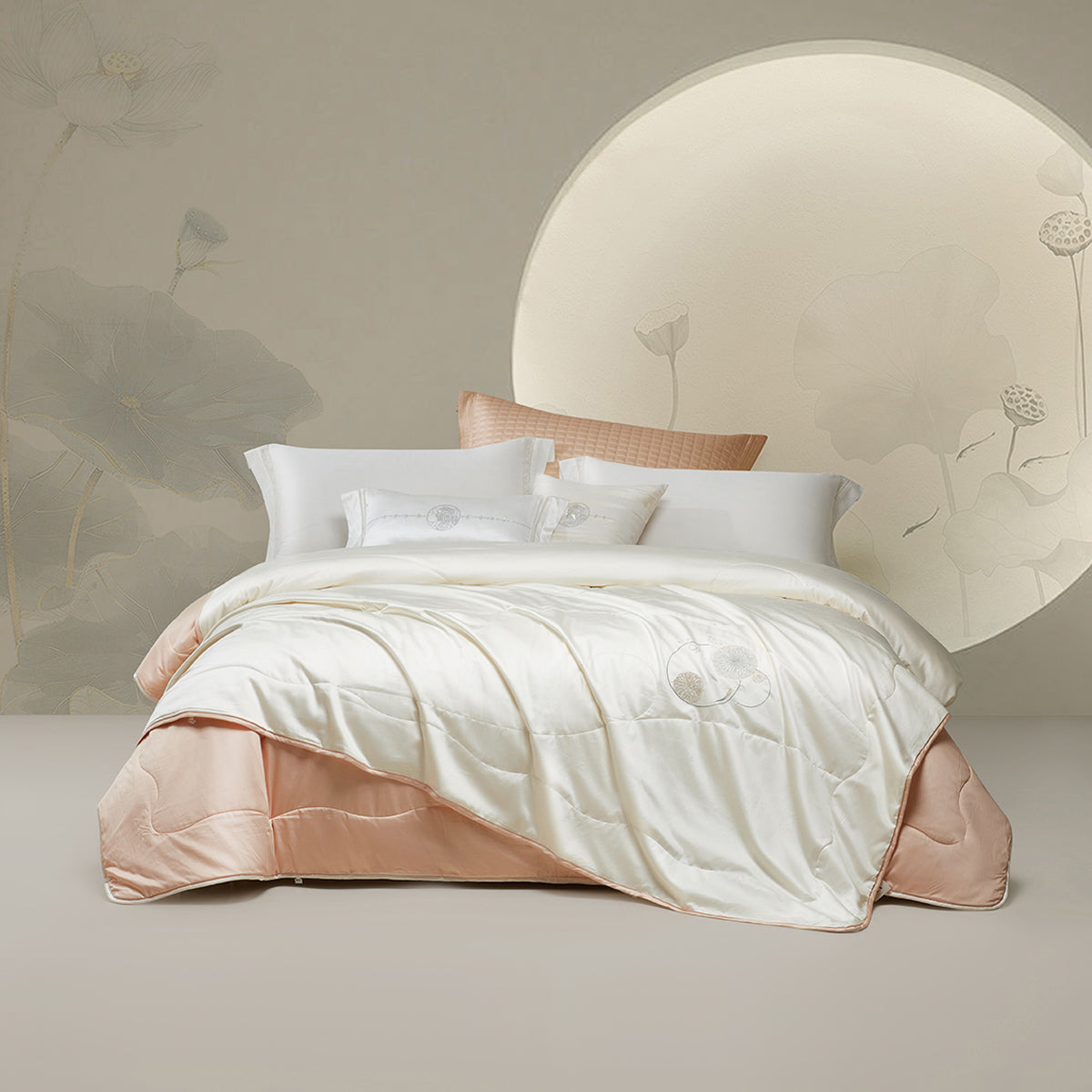 Traceable Silk-Filled Cotton Cover Embroidered duvet