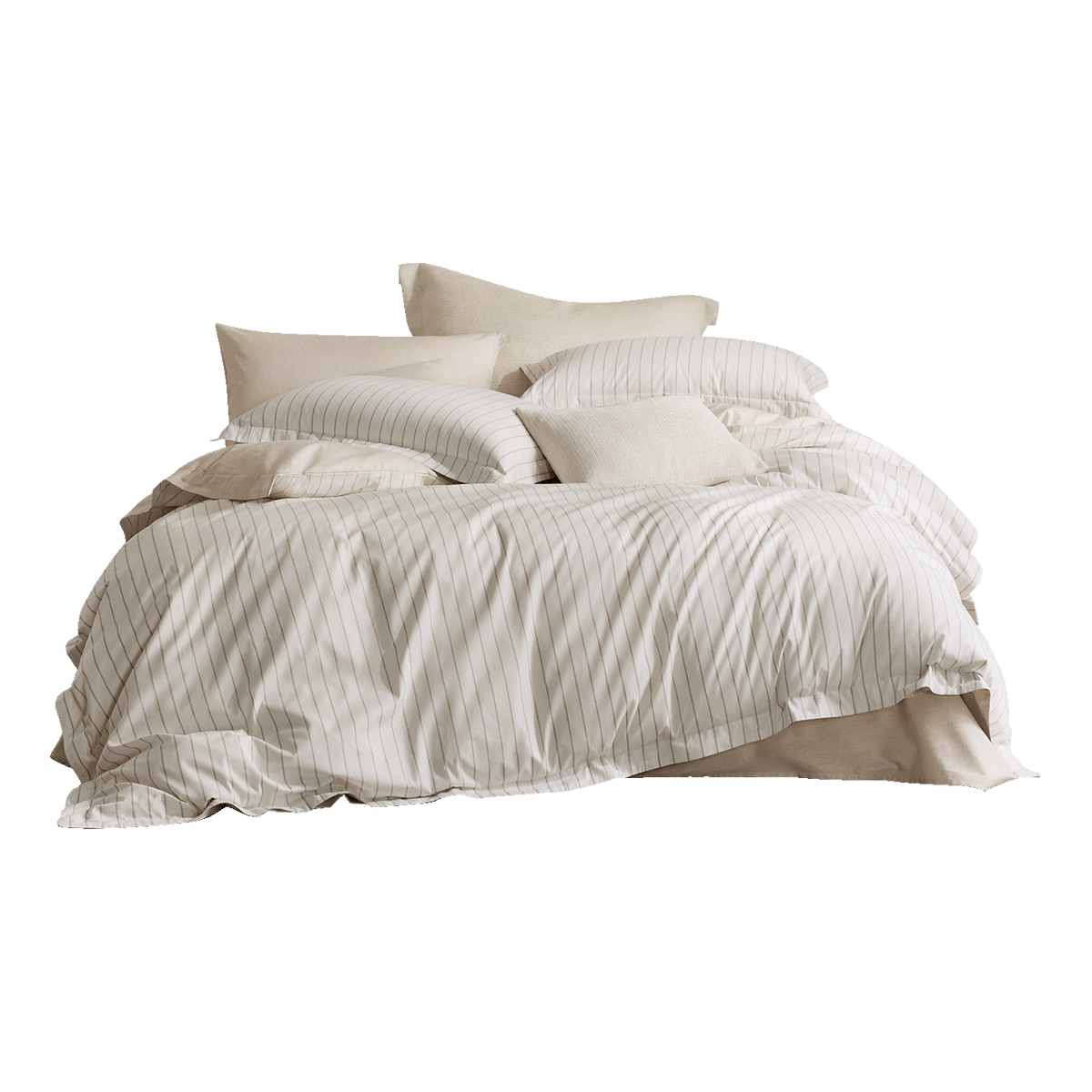 Reversible Easy Care Stripe Cotton Bedding Set — 200 TC