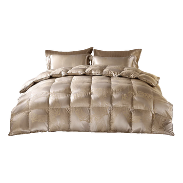 95% Polish White Goose Down Luxury Jacquard Duvet — Warm (750 Fill Power, 13.5 TOG)