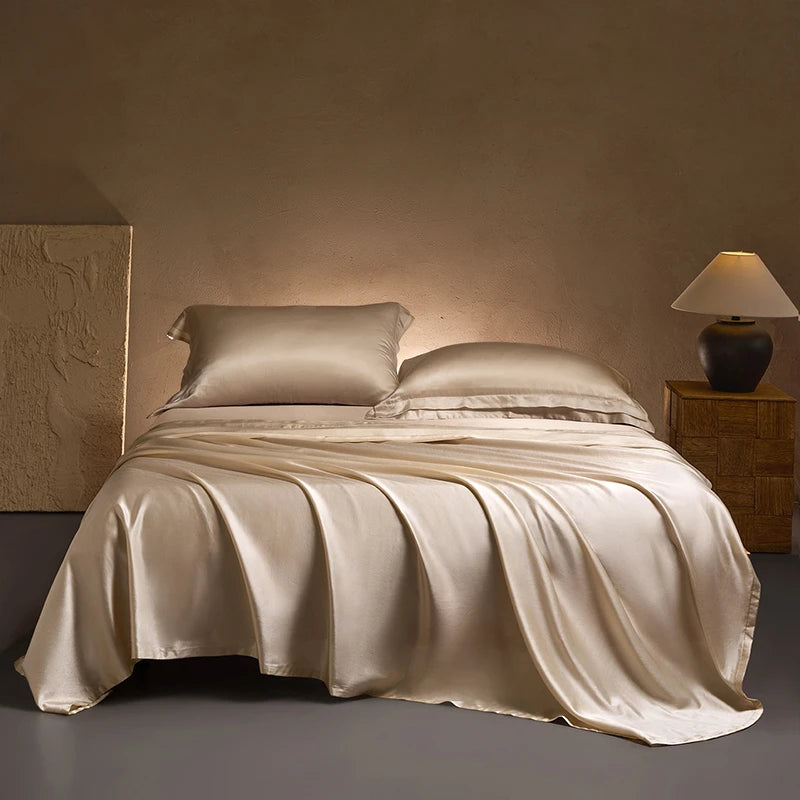 Premium Silk Cotton Blend Flat Sheet — 20 Momme